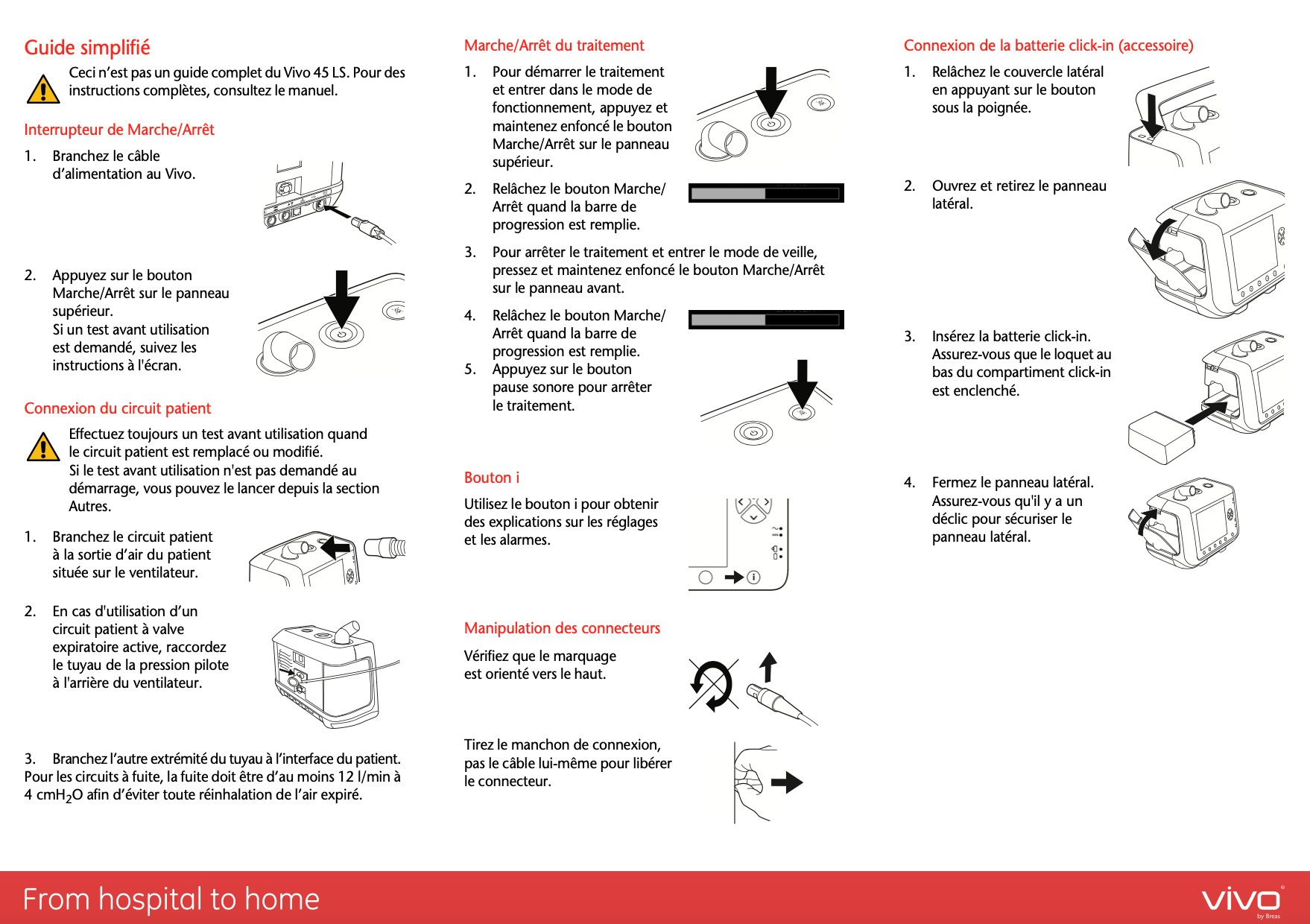Vivo 45 LS Guide simplifié Education by Breas